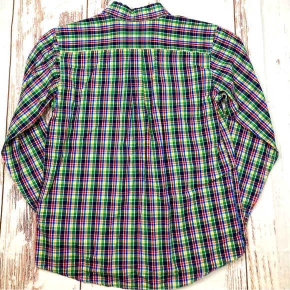 Hartstrings Button Down Shirt  Plaid Collared Long Sleeve Sz 12 - Picture 8 of 10